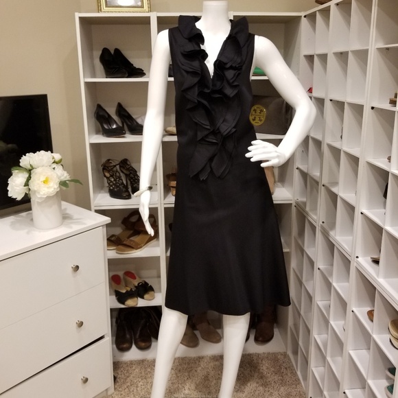 Lauren Ralph Lauren Dresses & Skirts - RALPH LAUREN SLEEVELESS RUFFLE NECK DRESS 14